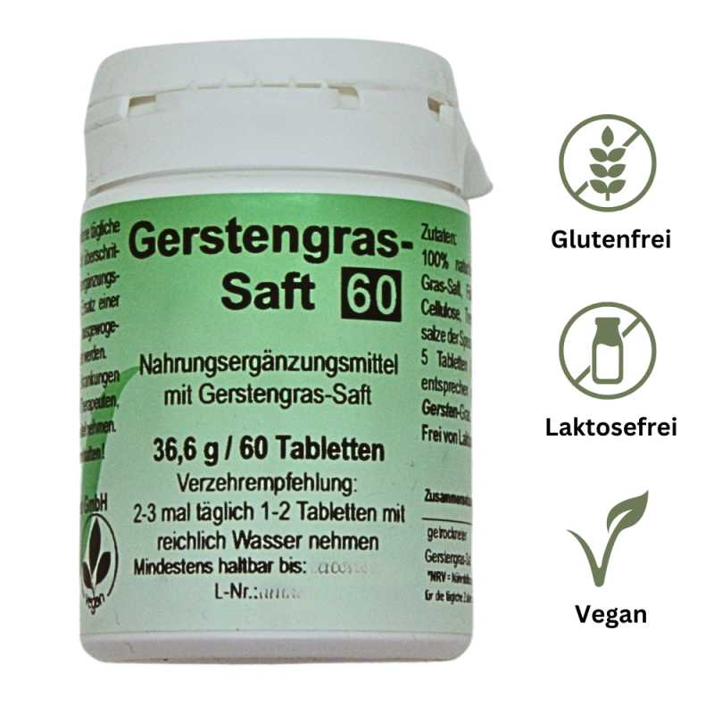 Gerstengrassaft Tabletten – Natürliche Vitalität